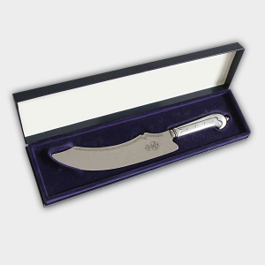 Stollenmesser versilbert - Griff mit Hartsilberauflage Stollenmesser versilbert - Griff mit Hartsilberauflage