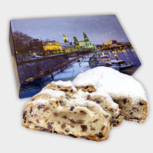 Marzipanstollen 500 g im Geschenkkarton Marzipanstollen 500 g im Geschenkkarton