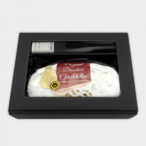 Original Dresdner Christstollen 1000g und eine Flasche Spätburgunder Original Dresdner Christstollen 1000g und eine Flasche Spätburgunder