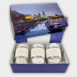 Mini Mandelstollen 6er Pack im Geschenkkarton Mini Mandelstollen 6er Pack im Geschenkkarton